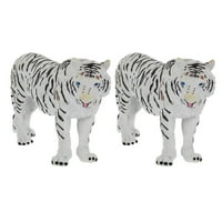Etereauty Tiger Životinja Lifelike Učenje Rani Model Set Za Igru Figura Ornamenti Kip Šumska Skulptura