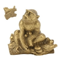 Mesingani Kip Majmuna, Jednostavan Za Čišćenje Izdržljive Dekoracije Statua Majmuna Od Mesinga Za Dnevni