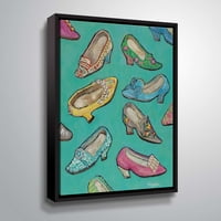 Artwall Cipele u kraljici veličine, galerija omotana platna u obliku ploča Holly Wojahn