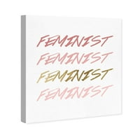 Feminističko Zlato ' Slika Na Platnu Art Print