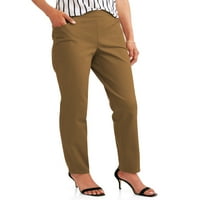 RealSize ženske rastezljive pantalone sa dva prednja džepa, dostupne u Petite