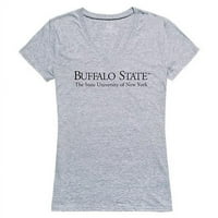 Republička Odjeća 520-107-H08-Univerzitet na Buffalo College Women Seal Tee, Heather Grey - 2x