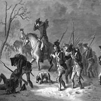Mart do Valley Forgea, 1777. Nthe Continental Army maršira u Valley Forge da se zauzme zimske četvrtine