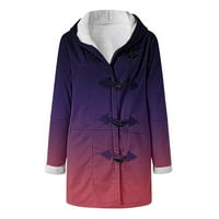 Odjeća i ormar za pohranu Prednji zip jakna Plus gradijentna jakna Ženska kaferentni gumb Sirden Kaput