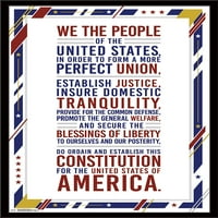 Sjedinjene Američke Države - Ustav Preambulled zidni poster, 22.375 34