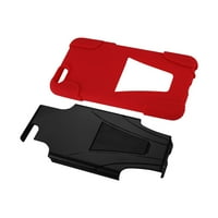 IPhone Plu Case Iphone 6s Plus Hybrid futrola za teške uslove rada sa postoljem u crvenoj crnoj boji