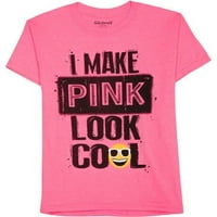 Boys ' I Make Pink Look Cool Kratki Rukav Grafički Posada T-Shirt