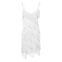 Bazyrey ženske ljetne haljine plaža Spaghettie Strap Sundress čvrsta mini haljina bez rukava Srebrna XL