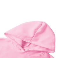 Muške dukserice za žene komplet trenerki od flisa dugih rukava Pink XXXL