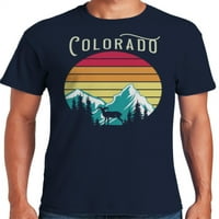 Grafička Amerika Država Kolorado USA Muška grafička kolekcija grafičke majice