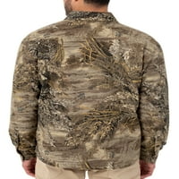 Mossy Hrast i muška kamenska jakna za obloženu košulje
