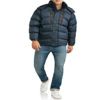 Klimatski koncepti Muška rebra s kapuljačom s punim patentnim zatvaračem Stop jakna srednje težine