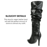 Kolekcija Journee Womens Sarie Tru Comfort Foam Extra Wide Calf Stiletto koljena High Boots