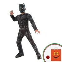 Kapetan Amerika: građanski rat Black Panther Deluxe Muscle Chest komplet kostima za djecu sa besplatnim poklonom