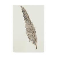 Zaštitni znak likovne umjetnosti 'Gold Feathers VI' platno Art Chris Paschke