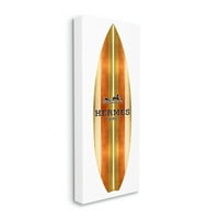 Stupell Industries elegantne modne pruge Glam dizajner amblem ploča za surfanje platneni zid Art, 24,