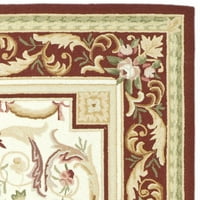 Chelsea Patton cvjetna vunena prostirka, bjelokosti Burgundija, 2'6 12 '