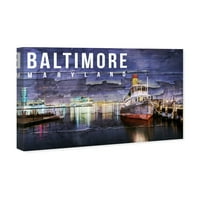 Citivosti avenija pista i klizalice Zidna umjetnost platnene otiske Baltimore pejzaž Gradovi Sjedinjenih