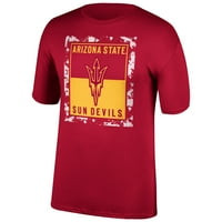 Muški maruon Arizona State Sun Devils logo Okvir majica