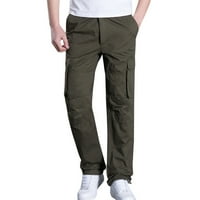 Vivianyo HD hlače za muškarce muške plus veličine pamučne multi-džepne opterećenja otporne na trošenje