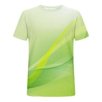 JMntiy Men Casual Okrugli izrez 3D digitalni ispis Pulover fitness Sportski kratkiši rukavi majica bluza Muška majica -XXXXL poklon za oca