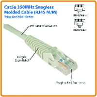 Tripp Lite® N001-014-GY CAT-5E Snagless Oblikovani zakrpi za patch