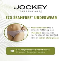 Jockey® Essentials Ženska Seamfree® Eco Hipster donje rublje, pakovanje, mekane ni line gaćice, udobne