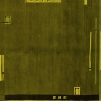 Ahgly Company Zatvoreni Pravougaonik Apstraktni Žuti Moderni Tepisi, 2'5'