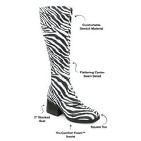 Brinley Co. Ženske Tru Comfort Foam Izuzetno Široke Čizme Od Mekanih Četvrtastih Prstiju