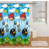 Zavjese Za Tuširanje Angry Birds, Svaka