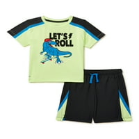 Athletic Works aktivna majica i šorc Set za mališane, 2 komada, veličine 12m-5t