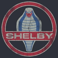 Junior's Shelby Cobra Vintage logo Festival Mišić Grafički tee Denim plavo Heather Male