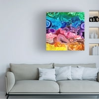 Cora Niele 'Rainbow of Crystals and Geodes' Canvas Art