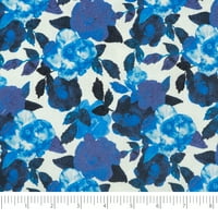 Tkanine - pamučni otisak, plovidbeni kvaliranje, 44 dvorišta, kineska plava batiks cvjetna, prekriva