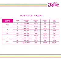 Justice Girls Rebrad Braless Slowering Cami, Veličine 5- & plus