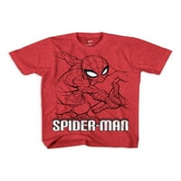 Licenca Boys 'Spider-Man gurni majicu kratkih rukava, veličine 4-18