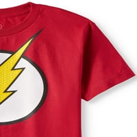 Comics Flash Logo sa HD tintom Majica kratkih rukava, veličine 4-16