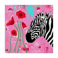 Zaštitni znak likovne umjetnosti Zebra platnena umjetnost Jennifer McCully