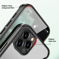 Prozirna staklena futrola za iPhone kvalitetan metalni okvir luksuzni telefon Clear Cover za iPhone 11pro