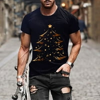 Majice za muškarce muškarci jesen zima Casual kratki rukav Božić 3D štampane majice modni Top bluza