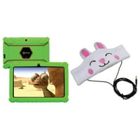 CONTIXO V8- Green Kids Tablet sa slušalicama od 16 GB i H1-Rabbit Kid Fleece