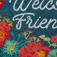 Pioneer žena dobrodošla prijatelji Floral Doormat, 24 36