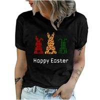Uskršnja majica za žene u SAD rasprodaja klirens kratki rukavi zečje majice Tinejdžeri dame Sretan Uskrs
