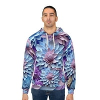 Soluvd plavi 3D cvjetni ujedini pulover Hoodie