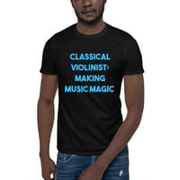 2XL plava klasična violinistica: Izrada muzičke magije pamučna majica kratkih rukava Undefined Gifts