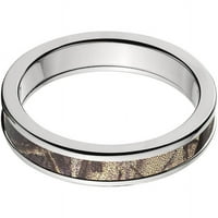 Poluokvi okrugli titanijski prsten sa Realtree AP Camo Inlay