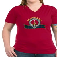 Cafepress - Macintyre Clan ženski V izrez majica - Ženska majica V-izrez tamne majice