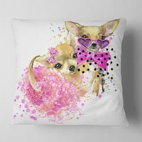 Dizajdljeni lijepi slatki pas slatki pas - jastuk sažetak - 16x16