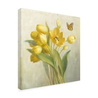 Zaštitni znak likovne umjetnosti' Žuti francuski tulipani ' platno Art Danhui Nai