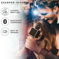 Image Bluetooth glazbeni stream Karaoke mikrofona sa ugrađenim zvučnikom, Bluetooth & Smartphone kompatibilni, crni